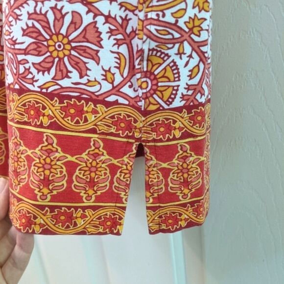 Coolibar Dress Oceanside Floral Tunic UPF 50+ Orange Womens Medium - Picture 5 of 9